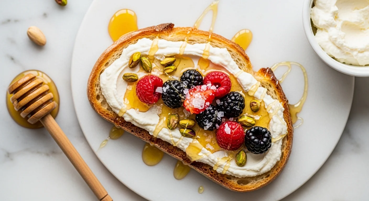 Honey Ricotta Toast Recipe