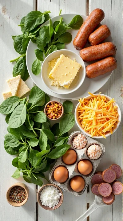 Keto Sausage Spinach Casserole Recipe