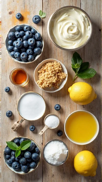 Lemon Blueberry Cream Tart Recipe