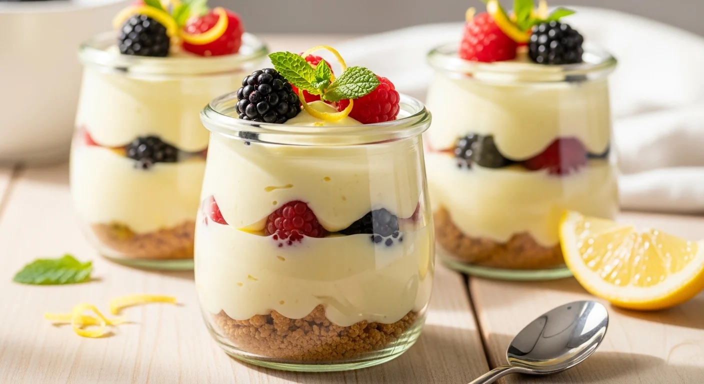 Lemon Cream Yogurt Cups Recipe