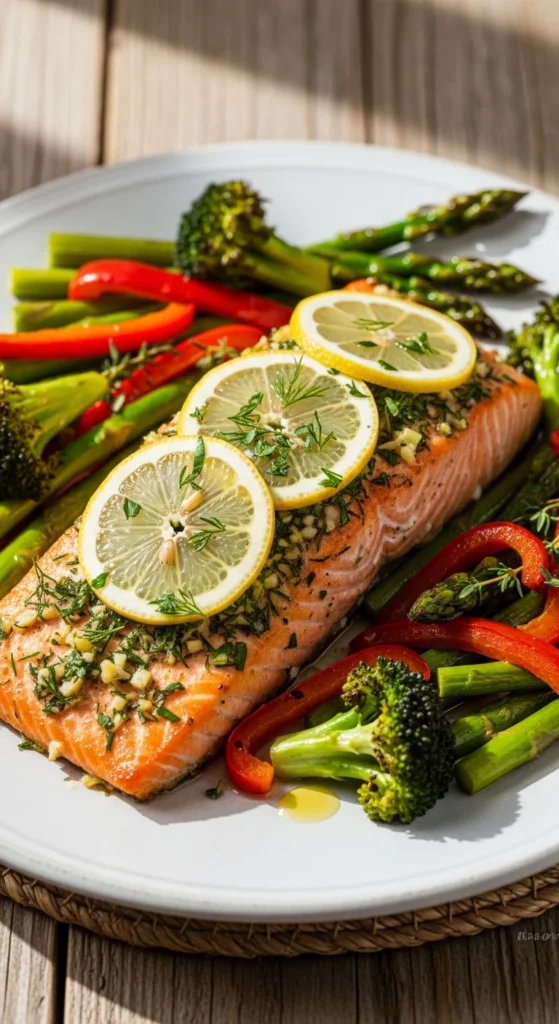 Lemon Herb Salmon & Veggies