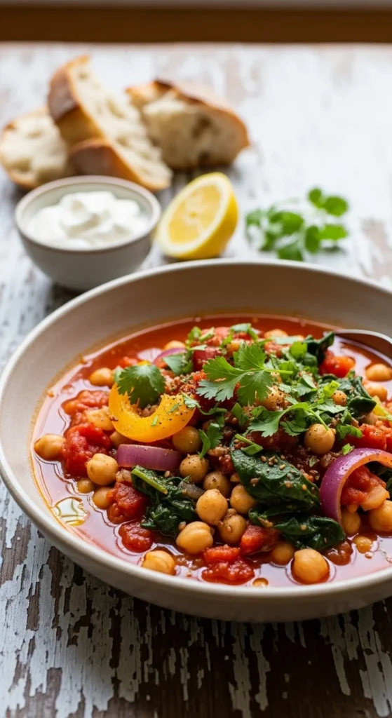 Mediterranean Chickpea & Tomato Stew