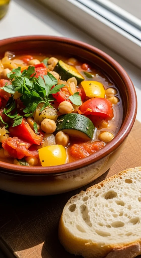 Mediterranean Chickpea & Veggie Stew