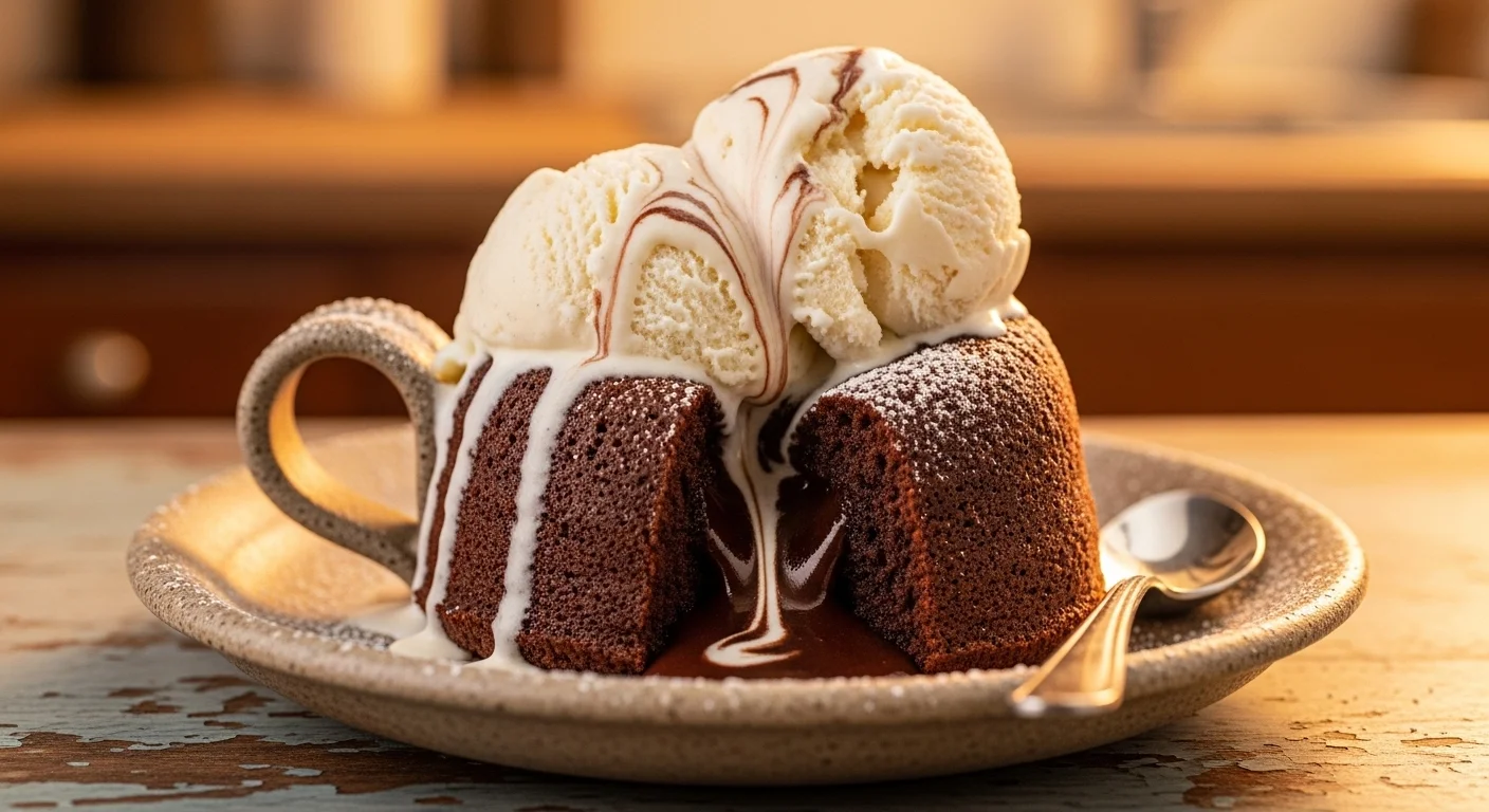 Microwave Chocolate Lava Cake Recipe