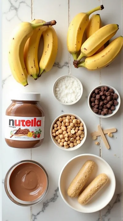 Nutella Peanut Butter Banana Pops Recipe
