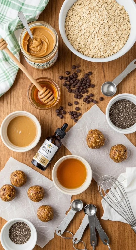 Peanut Butter Chocolate Chip Energy Bites cooking