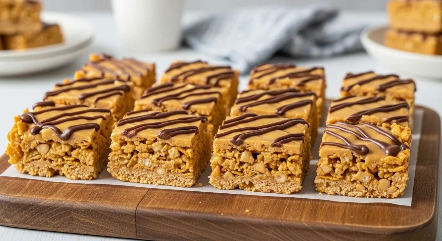 Peanut Butter Cornflake Bars Recipe