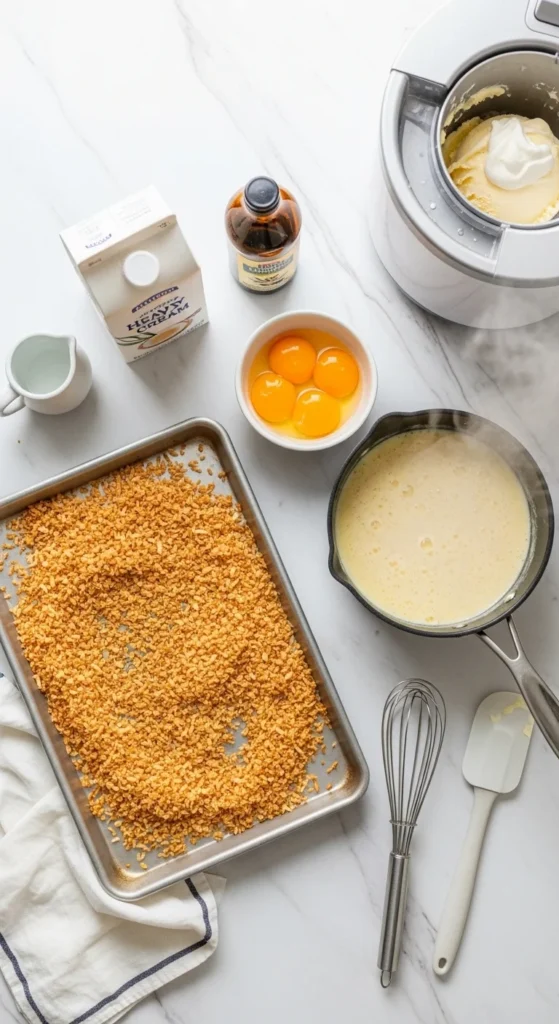 Toasted Coconut Ice Cream Recipe cooking