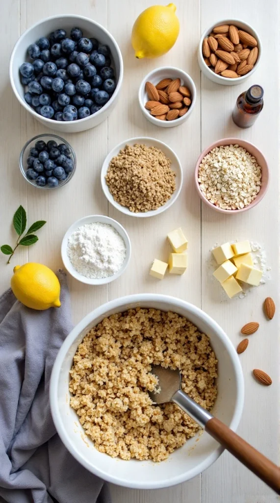Blueberry Almond Crumble Bars ingerdient